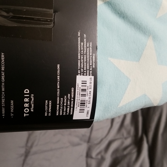 Nwt torrid blue stars bike shorts. Size 1 - Picture 5 of 5